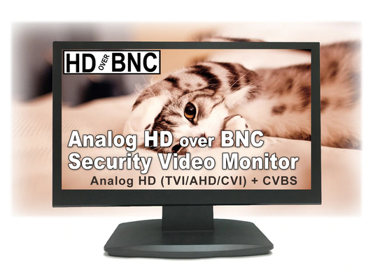 [AP-HD195] 19.5" ANALOG HD OVER BNC CONNECTOR, PERFECT MONITOR FOR APPLICATION WITHOUT DVR, PROFESSIONAL LED SECURITY MONITOR DIRECTLY WORK WITH HD-TVI, AHD, CVI & CVBS CAMERA, 1X HDMI & 2X BNC VIDEO INPUTS FOR CCTV DVR HOME OFFICE SURVEILLANCE SYSTEM