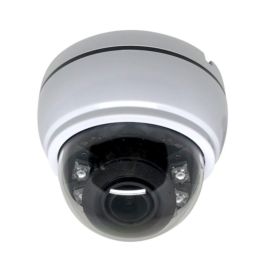 [VDT2-2812P] APPRO 2.8-12mm Varifocal  Lens Dome Indoor Surveillance Camera, 1080P Full HD, 2.4MP 4in1 (TVI/AHD/CVI/CVBS), Smart IR Tech, Analog CCTV Security Camera, Metal, White, TEL Live Local Service