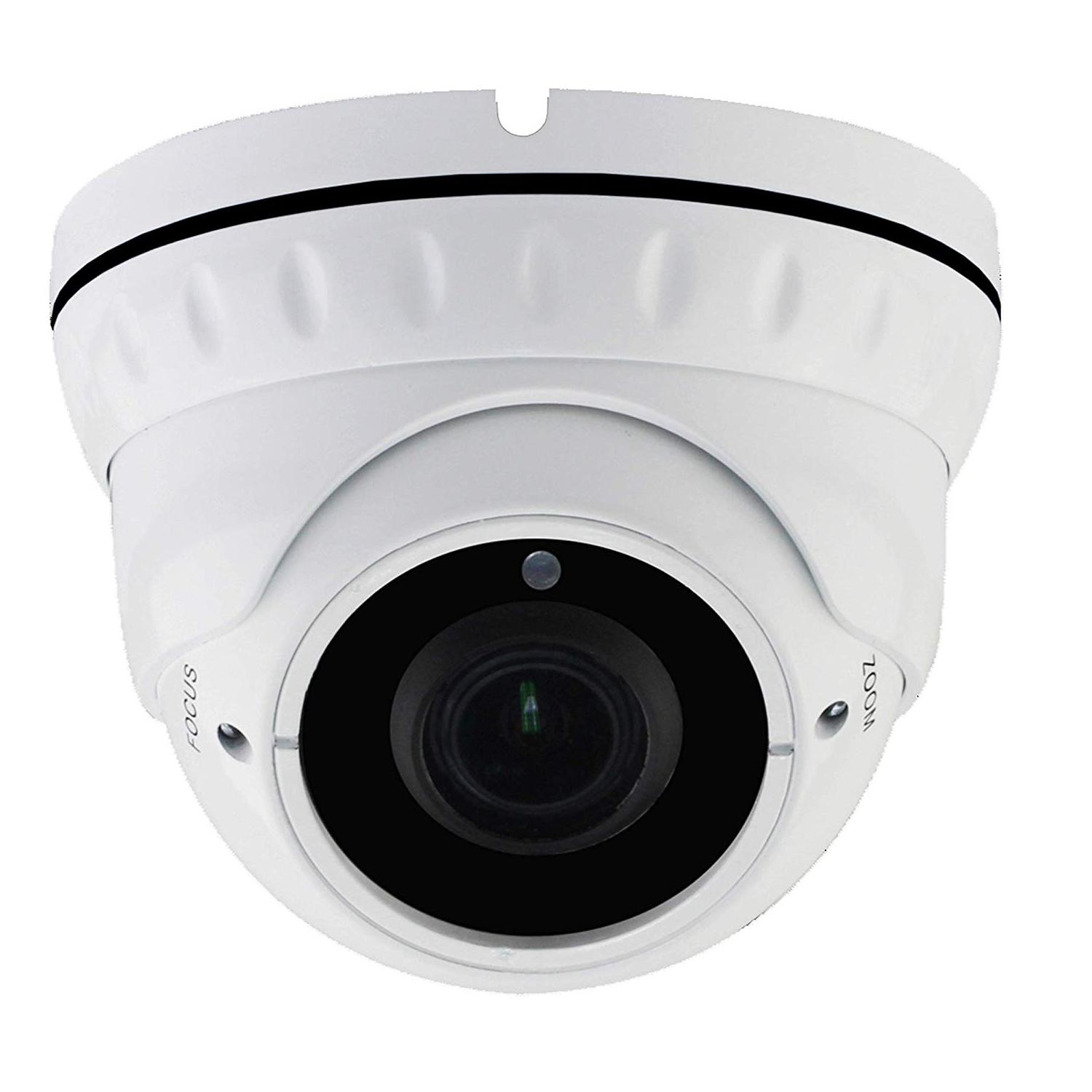 2MP 4in1 TVI/AHD/CVI/CVBS 2.8-12mm Lens Surveillance Dome Camera DWDR OSD menu Indoor Outdoor for CCTV DVR Home Office Surveillance Security (White) - 101AVInc.
