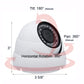 [FDT2-36W]APPRO 3.6mm Fixed Lens Dome Outdoor Surveillance Camera, 1080P Full HD, 2.4MP 4in1 (TVI/AHD/CVI/CVBS), Smart IR Tech, Analog CCTV Security Camera, Metal, White, TEL Live Local Service