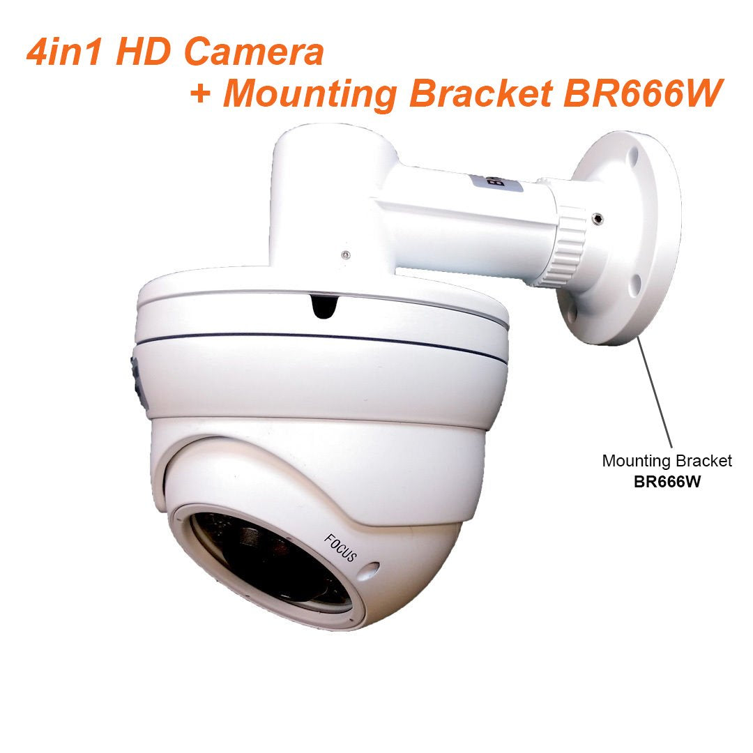 1080P TVI/AHD/CVI/CVBS 2.8-12mm Varifocal 2.4MP SONY STARVIS Image SenSor IR In/Outdoor Camera (White) - 101AVInc.