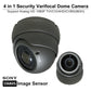 [VDT2-2812]APPRO 2.8-12mm Varifocal Lens Dome Outdoor Surveillance Camera, 1080P Full HD, 2.4MP 4in1 (TVI/AHD/CVI/CVBS), Smart IR Tech, Analog CCTV Security Camera, Metal, Black, TEL Live Local Service